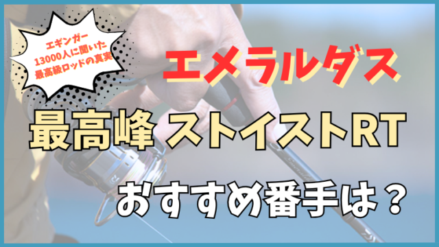 エメラルダス最高峰 ストイストRTのおすすめ番手は？エギンガー1.3万人に聞いた最高級ロッドの真実